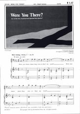 Were You There SATB choral sheet music cover